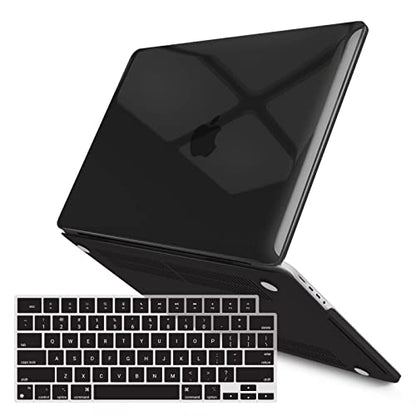 IBENZER Compatible with MacBook Pro 14 Inch Case 2026 2025 2024 2023 2022 M5 M4 M3 M2 M1 A3434 A3112 A3185 A3401 A2918 A2992 A2779 A2442 Mac Pro/Max,HardShellCase&KeyboardCover,CrystalBK,T14CYBK+1 - color: Crystal Black, size: For Macbook Pro 14" with Tou