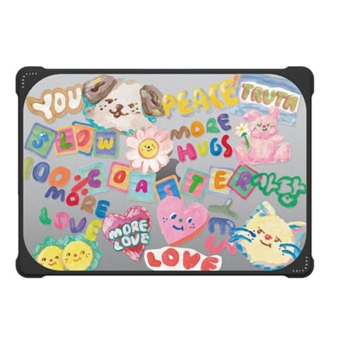 CASETiFY Bounce MacBook Air 15" (M2 - M5) Case [Enhanced Protective Corner Design/Ventilation Cutouts/Anti-Slip Grip] - Slowcoaster Sticker MacBook Case - Clear Black - color: Slowcoaster Sticker MacBook Case