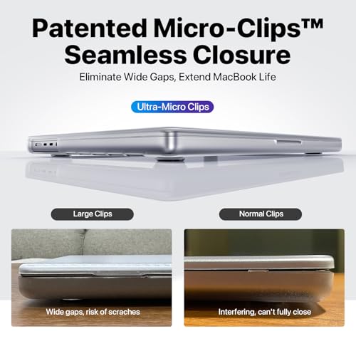 Soonjet Matte Case for MacBook Pro 14 inch M5 M4 M3 M2 M1 2026-2021 Laptop | Anti Cracking, Color Match, Frost Clear, Protective Hard Shell Cover, Fingerprint & Scratch Resistant, Ultra Thin, Snap on - color: Frosted Clear