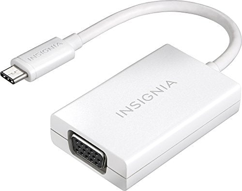 Insignia - USB Type-C-to-VGA Adapter - White - style: USB-C to VGA Adapter
