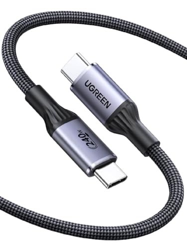 UGREEN USB-IF Certified USB-C to USB-C Cable 240W, PD3.1 Fast Charging Cable for MacBook Pro/Air, OmniBook, ThinkPad, Legion, iPad, iPhone 17/16/15, Galaxy S25/S24, Black, 3.3FT - size: 3.3