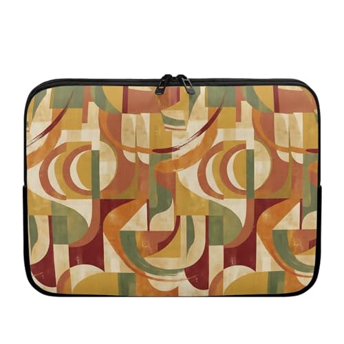 Vintage Geometric 12 Inch Laptop Sleeve Simple Print Tablet Carrying Case Bag for Travel Office Work Portable Computer Sleeves - color: Vintage Geometric, size: 12 Inch