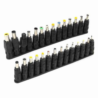 Dpofirs 28pcs DC Power Adapter Tips 5.5x2.1mm Female Universal Charging Conversion Head for Laptop ThinkPad Notebook Charging Kit