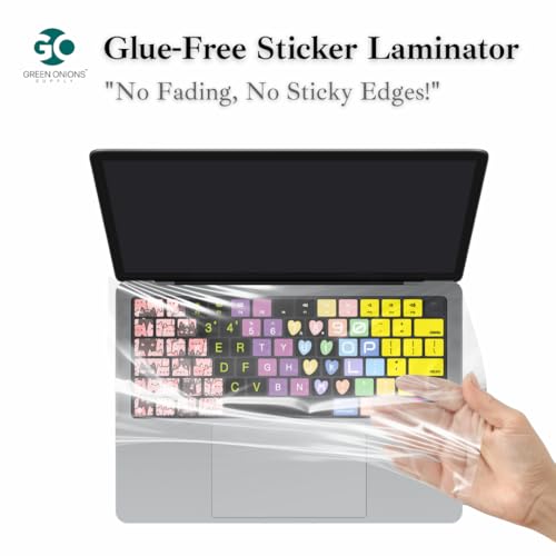 GOS Keyboard Cap Pro for MacBook Air 13.6" [2 Pack] – Patented 0.03mm Full-Cover Film with Touch ID Support Without Punch Hole – Ultra-Thin, No Glue, Clear, Easy-Clean Upper Case Protector - size: MacBook Air 13.6 Inch M2, M3, M4