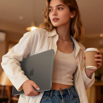 May Chen Compatible with MacBook Neo 13 inch Model A3404 2026 Release, Slim & Lightweigh Frosted Finish Protective Case with Keyboard Cover&Screen Protector, Frosted Black - color: Frosted Black