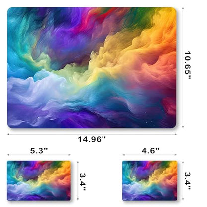 12" 13.1" 13.3" 14" 15" 15.4" 15.6" Laptop Decal Netbook Sticker Skin Cover | Vinyl Art Skin Sticker Cover Notebook PC Protector ( 2 Wrist Pad Included), Removable Reusable, Colorful Style - color: Dazzling Style