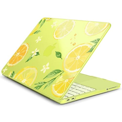 Batianda Case for MacBook Neo 13 Inch 2026 Model A3404, Lemon Zest | 4-in-1 Laptop Accessories Bundle with Lemon Fruit Art, Ultra Slim Hard Shell for Students, Girls and Fresh Summer Style - color: Lemon Zest