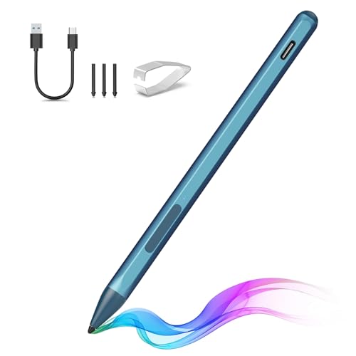 Stylus Pen for ASUS Transformer/Mini/ASUS Zenbook Flip/Pro/ASUS Vivobook Flip/Pro/Duo/ASUS Notebook, Rechargeable MPP 2.0 Tilt Active Pen with 4096 Pressure Sensitivity, Tpye-c Charge, Blue - color: Blue