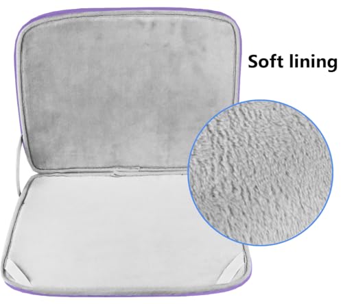 Laptop Sleeve Bag 15.6 Inch, Durable Shockproof Protective Cover Flip Case Briefcase Carrying Computer Bag Case Compatible with 15.6 Inch HP, ASUS, Lenovo, Acer, Notebook, Light Purple - color: Light Purple, size: 15.6 Inch