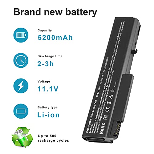 Fancy Buying 482962-001 486296-001 HSTNN-UB69 Battery Compatible with HP EliteBook 8440P 6930P 8440W ProBook 6440B 6445B 6455B 6540B 6545B 6550B 6555B Compaq 6730B 6735B 6530B 6450B KU531AA TD06 - size: 7.36*1.36*0.86inch 6535B