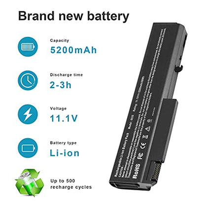 Fancy Buying 482962-001 486296-001 HSTNN-UB69 Battery Compatible with HP EliteBook 8440P 6930P 8440W ProBook 6440B 6445B 6455B 6540B 6545B 6550B 6555B Compaq 6730B 6735B 6530B 6450B KU531AA TD06 - size: 7.36*1.36*0.86inch 6535B