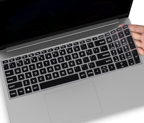 Keyboard Cover for 2026 2025 HP 15.6 inch Laptop 15-fc 15-fd Series, HP 15z-fc000 15t-fd000 fd100 fd200 15-fc0499nr 15-fc0502nr 15-fc0399nr 15-fc0099nr 15-fd0123dx 15-fd0127dx 15-fd0125dx 15-fd1073nr - color: Black