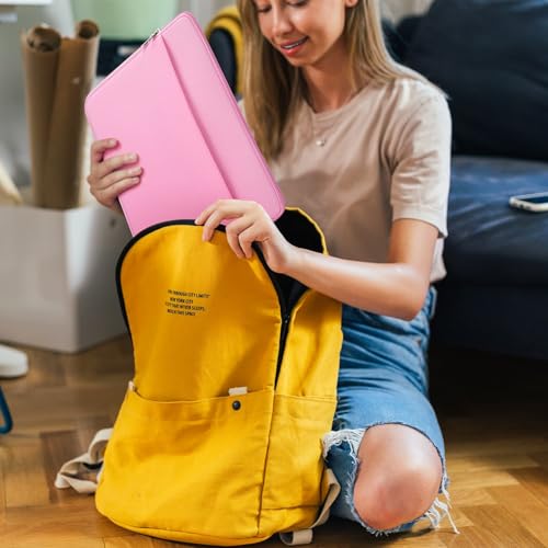Laptop Sleeve Bag Compatible with 15 to 16 inches MacBook HP Dell Asus Acer Protective Case with Front Pocket Padded Computer Pouch Cover Protective for 15” to 16” Laptop, Pink - color: Pink, size: 15/16 inches