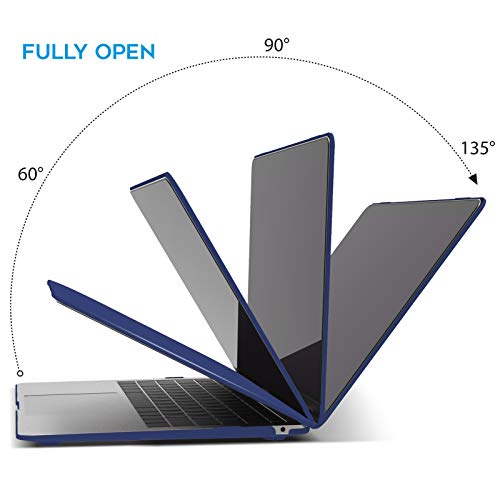IBENZER Compatible with New MacBook Air 13 inch Case 2022 2021 2020 M1 A2337 A2179 A1932, Plastic Hard Shell Case with Keyboard Cover for Mac Retina Display with Touch ID, Turkish Blue, MMA-T13TUBL+1 - color: Turkish Blue