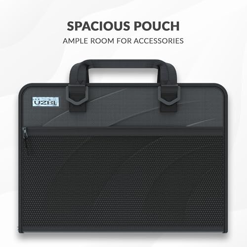 13-14 Inch Zip Lite Always-on Chromebook Protective Hard Case with Accessory Pouch & Shoulder Strap - size: 1 Pack