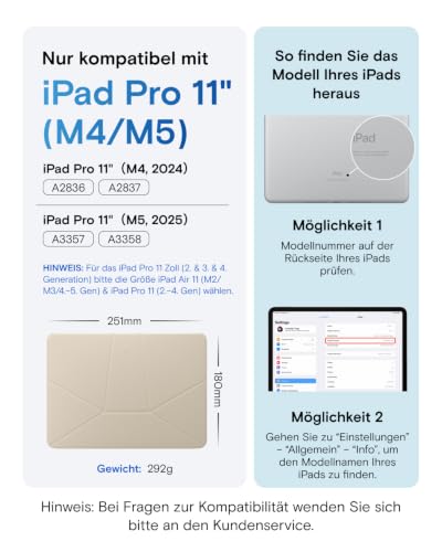 MOFT Dynamic Folio Tablet Stand for Desk Compatible with iPad Pro 11- inch (M5 2025 / M4 2024), Slim Magnetic Tablet Holder Case with 20+ Viewing Angles, Beach White x Terracotta - color: Beach White x Terracotta, size: iPad Pro 11"(M5 2025/M4 2024)