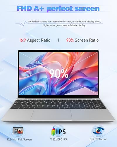 MYW Laptops,15.6" IPS 1080P Screen,6500Y Processor 3.4Ghz 16GB RAM 512GB SSD, Laptops with Fingerprint Recognition Backlit Keyboard,WiFi5, USB C(Data), Webcam, HDMI - style: 1561-16G-512G-6500Y