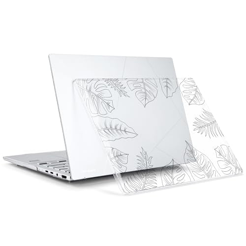 Batianda for ASUS Zenbook 14 OLED Case (UX3405 / UM3406) 2024 2025 Release, Slim Plastic Hard Shell Protective Cover with Artistic Designs, Ultra-Thin Lightweight Laptop Case, Leaves - color: Leaves