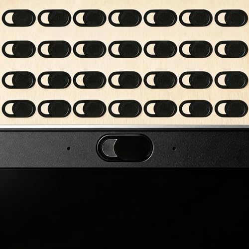25-Piece Camera Cover Slider, Minimalist Webcam Privacy Protector for Laptops and Desktop, Strong Adhesive Camera Shield for Most Electronic Devices
