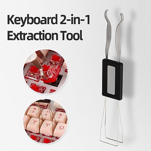 Keyboard Lube Kit with Switch Opener, Keycap Puller Stainless Steel Key Removal Tool Keycaps Remover for Mechanical Keyboard - style: Lube Kit-P