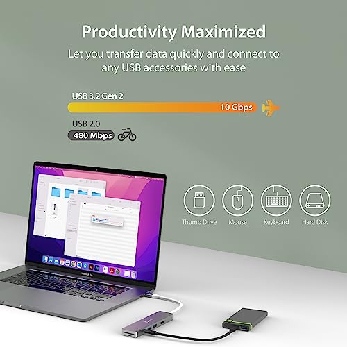 j5create JCD390: 4K HDMI and USB 3.2 Adapter for DisplayPort Alt Mode USB-C
