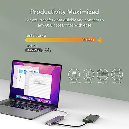 j5create JCD390: 4K HDMI and USB 3.2 Adapter for DisplayPort Alt Mode USB-C