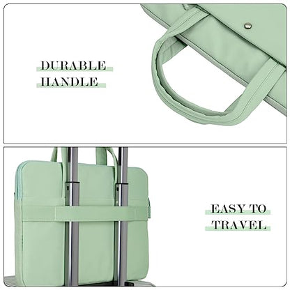 15.6-16 Inch Laptop Sleeve Case Carrying Bag with Handle, Green | Compatible with 15.6 Inch Laptop Computer, 15-16 Inch MacBook Pro/Air, Slim Lightweight Protective Computer Portable Bag - color: Green, size: 15.6/16 Inch