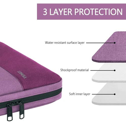 Ytonet Laptop Sleeve Case 16 inch, 15-15.6 Inch, Laptop Cover with Handle | Compatible with HP Dell Lenovo Asus Notebooks, Protective, Carrying Case , Water Resistant, Slim TSA Gift for Women, Purple - color: Purple, size: 16 inch
