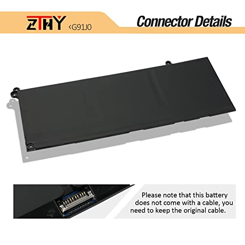 41Wh G91J0 Battery Replacement for Dell Inspiron 3510 3511 3515 3521 3525 | 3530 3535 5320 5310 5330 5410 5435 5415 5418 5515 5430 5435 7415 7420 2-in-1 Latitude 3320 3330 3420 3520 Vostro 3435 3-Cell - size: 7.95*3.46*0.24 inch G91J0