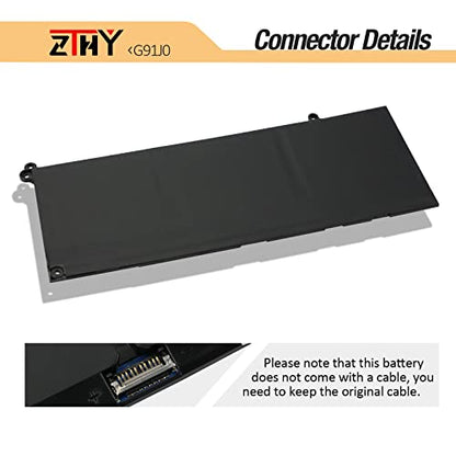 41Wh G91J0 Battery Replacement for Dell Inspiron 3510 3511 3515 3521 3525 | 3530 3535 5320 5310 5330 5410 5435 5415 5418 5515 5430 5435 7415 7420 2-in-1 Latitude 3320 3330 3420 3520 Vostro 3435 3-Cell - size: 7.95*3.46*0.24 inch G91J0
