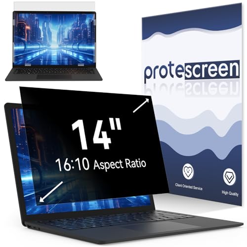 Laptop Privacy Screen 14 Inch Compatible with HP/Dell/Acer/Samsung/Asus/Lenovo/Toshiba,16:10 Aspect Removable Anti Glare Blue Light Filter Protector, 14 in Laptop Privacy Screen Shield - size: 14"(16:10)