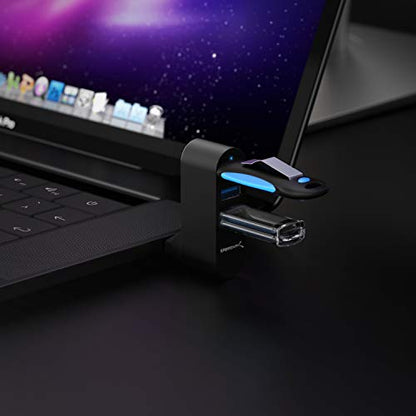 SABRENT Premium 3 Port Aluminum Mini USB 3.0 Hub [90°/180° Degree Rotatable] (HB-R3MB) - color: Black