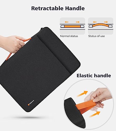 NIDOO 15.6 inch Laptop Sleeve Case Computer Bag for 15.6" Lenovo Legion 5 / IdeaPad Gaming 3i / ThinkPad T15 P15s E15/ 16" ThinkPad P16/ 16.1" HP OMEN Gaming ASUS Acer Dell - color: Black, size: 15.6 Inch