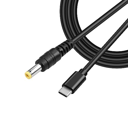 GINTOOYUN USB Type-C to DC 20V Power Charge Cable，USB-C Male Input to DC5.5x2.5mm Male Power Plug Charge Cable, for Router, CCTV,etc(4.9FT) - style: 65W 20V