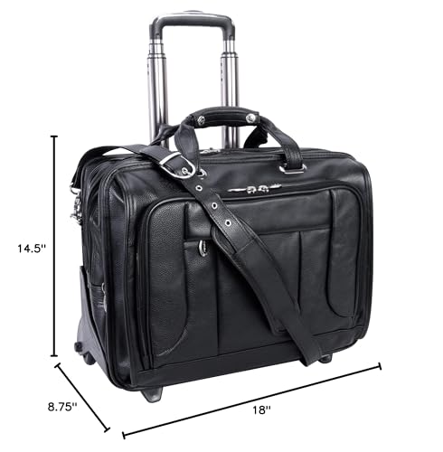 McKlein USA West Town Checkpoint 15.6" Wheeled Laptop Case