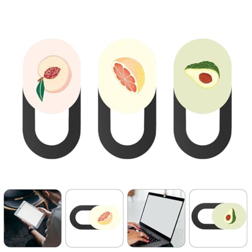 Artibetter 3pcs Sliding Webcam Privacy Covers for Laptop and Tablet, Abs Material Camera Cover with Anti-Peeping Function, Privacy Protection for Online Meetings and Video Calls