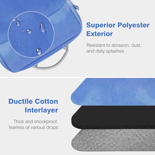 Dadanism 9-11 Inch Tablet Sleeve Bag Carrying Case with Shoulder Strap | Fits iPad (A16) 11", iPad 10th Gen 10.9", iPad Air M4/Pro M5 11", iPad 9/8/7th 10.2", Galaxy Tab A11+ Plus 11", Blue Mist - color: Blue Mist, size: 9-11 Inch