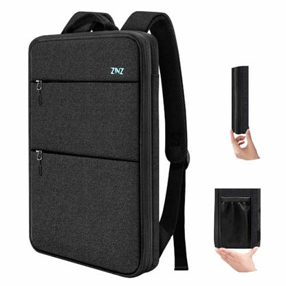 ZINZ Slim & Expandable Laptop Backpack 15 15.6 16 Inch Case, Water Resistant Travel Backpack Compatible with MacBook Pro/Neo 16" 15", Dell XPS 15 16 and Most 15" 15.6" 16" Notebooks，B04K01 - color: B04k01, size: 15"-16"