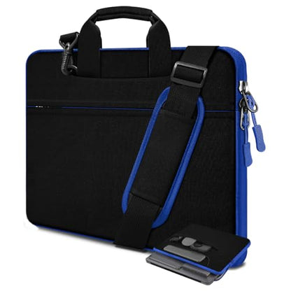 Laptop Case 15 inch Shoulder Bag Compatible with MacBook Air 15 M4 A3241 M3 A3114 M2 A2941 2025 2024 2023, XPS 15, HP Dell ASUS Lenovo and Most 15 inch Notebooks,Black blue - color: Black Blue, size: 15"