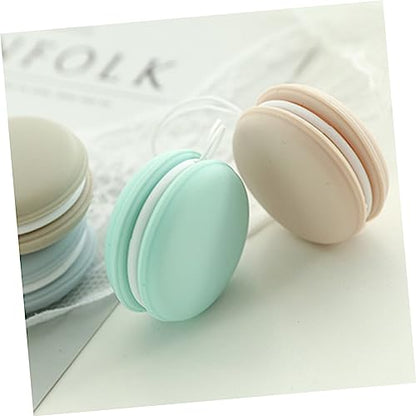 Amosfun 12pcs Macaron Shape Screen Lens Cleaning for Glasses Phone Eyewear Stain Fingerprints Reusable - color: Light Greenx3pcs, size: 3.5X3.5X1.6CMx3pcs
