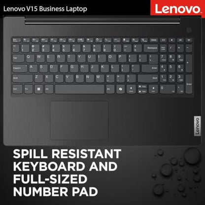 Lenovo Portable Laptop for Business and Student with Office 365, 15.6" FHD, 8GB DDR4 RAM, 256GB PCIe SSD, Intel Dual-Core, WiFi 6, Bluetooth 5.2, USB-C, Fast Charging, Windows 11