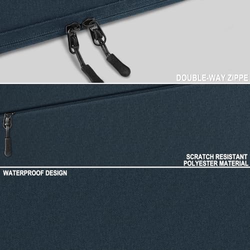 Laptop Sleeve 14 inch, Traveling Water Resistant Laptop Case with Pocket, Shockproof Protective Carrying Notebook Cover Compatible for 14 Inch MacBook Air/Pro, HP, Lenovo, Dell, ASUS, Dark Blue - color: Dark Blue, size: 14 Inch