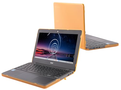 mCover Hard Case Only Compatible for 2023-2024 11.6" Acer Chromebook 511 C736 Series Clamshell Laptop Computers (NOT Compatible with Any Other Acer Models) - Orange - color: Orange