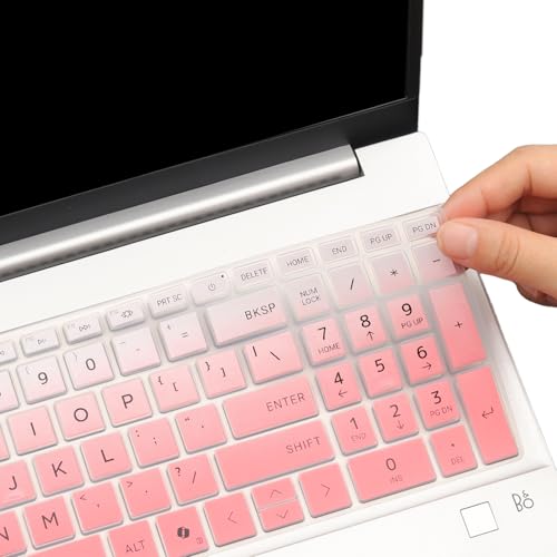 Keyboard Cover for HP OmniBook 5 AI 16" 16-ag 16-af 16-ba 16-bc Series 16z-ag100 16z-bc100 16-af1037nr 16-bc1047nr 16 inch Laptop Keyboard Skin (NOT FIT OmniBook 5 16-cf 16-bf 16-fb, OmniBook 3/7/X) - color: Ombrepink