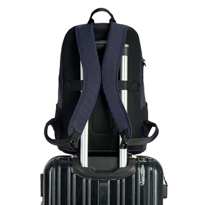 Travelon Anti-Theft Metro Backpack with RFID blocking pouch - color: Navy