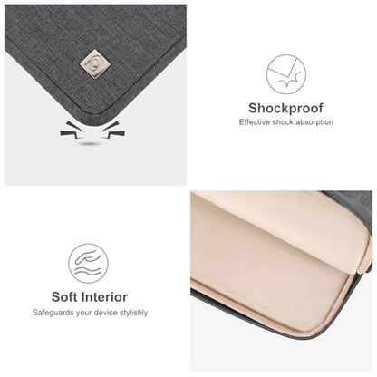 DOMISO Laptop Case Laptop Sleeve Cover for 16 inch MacBook Pro M4/M3/M2/M1 Pro/Max A3403 A3186 A2991 A2780 A2485 A2141,Compatible with 15.6 inch HP Lenovo Dell XPS 16,Dark Grey - color: Dark Grey, size: 15.6 inch
