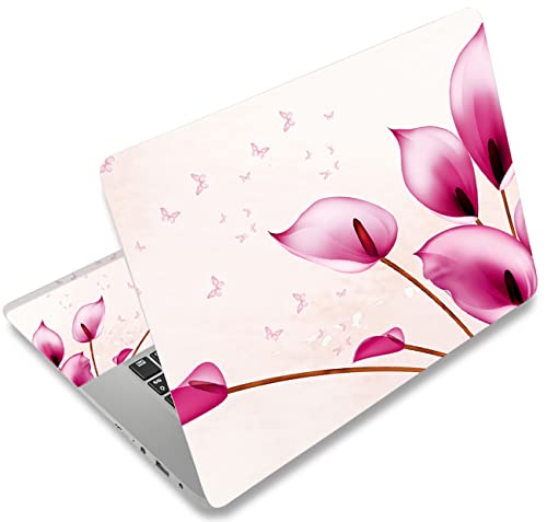 Laptop Notebook Skin Sticker Cover Decal Fits 12 13 13.3 14 15 15.4 15.6 inch Laptop Protector Notebook PC | Easy to Apply, Remove and Change Styles (Calla Lily) - color: Calla Lily