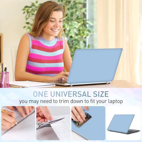 12.1 13 13.3 14 15.4 15.6 Inch Laptop Skin Decal, Laptop Skins Stickers Decals for Notebook PC, Universal Reusable Vinyl Laptop Cover Sticker, Waterproof Art Decal Protector I Air Blue - color: Air Blue