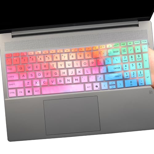 Keyboard Cover for HP 15.6" Laptop 15-fc 15-fd/HP OmniBook 5 AI 16" 16-ag 16-af 16-ba 16-bc 16z-ag100 16z-bc100 Series Laptop 16-af1037nr 16-bc1047nr-Colorful - color: Colorful
