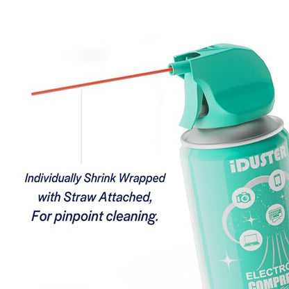 Compressed Air Duster Can for Electronics - 10oz Disposable Keyboard Cleaner Air Spray for Computer Cleaning